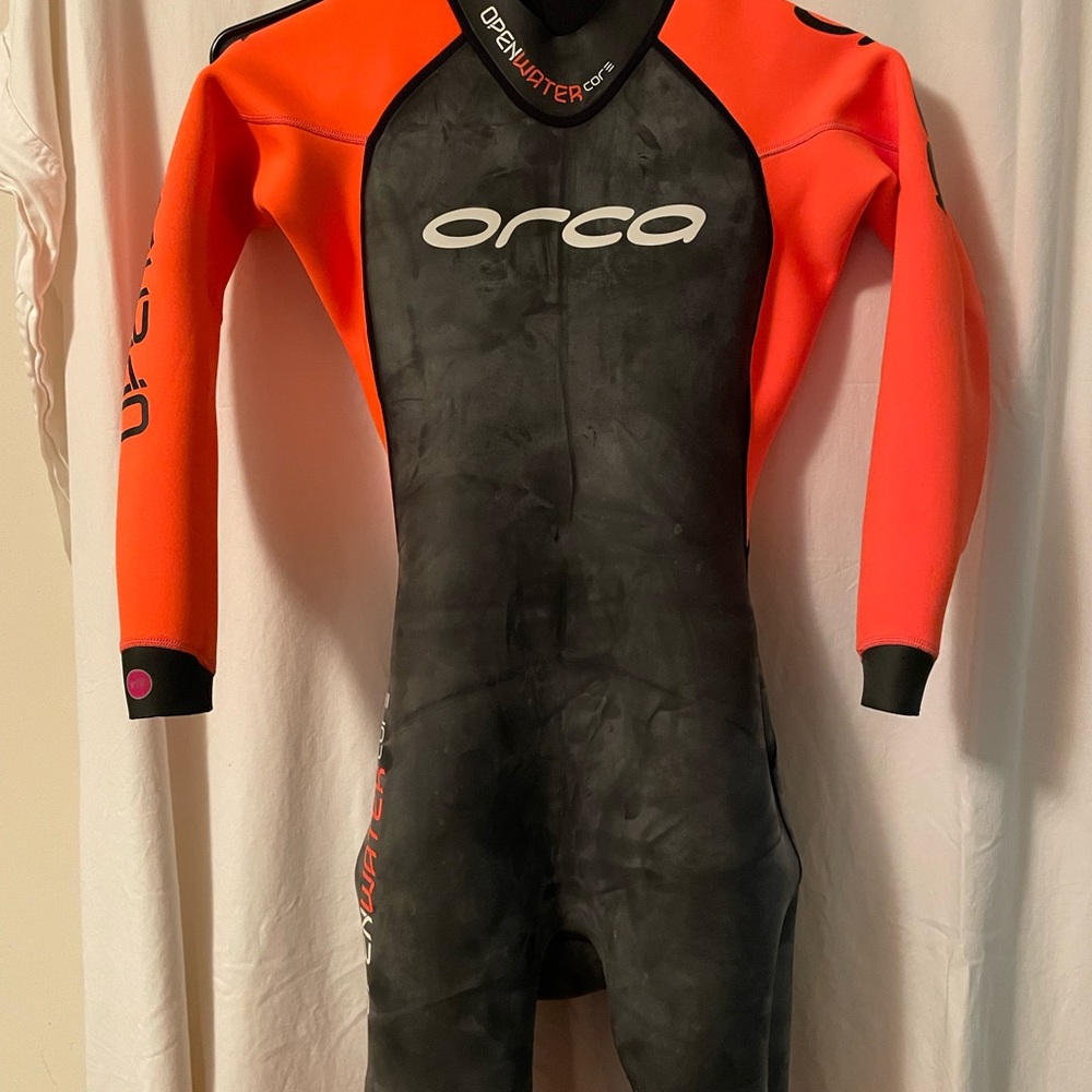 Orca Women's Black and Orange wetsuit
